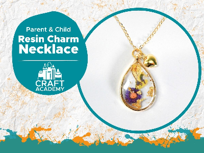 Kidcreate Studio - Eden Prairie. Parent & Child - Resin Charm Necklace (9-99 Years)